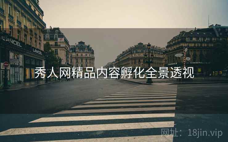 秀人网精品内容孵化全景透视