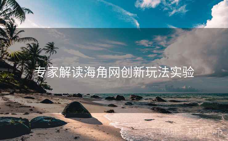 专家解读海角网创新玩法实验